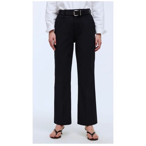 Madewell Pants - Madewell $88 Tall Flare Ankle Pants Black Size T4 NP430